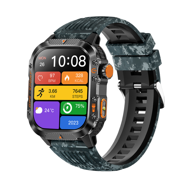 Newest Smart Watch HT36-1 HD Large Screen BT Call With LED Flashlight Quality Super Long Life Men's Outdoor Smartwatch