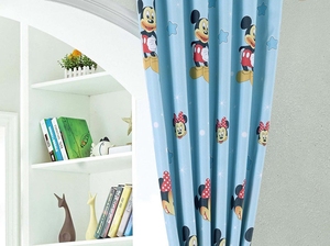Biancheria fantasia di stampa blackout blu della tenda del fumetto <span class=keywords><strong>per</strong></span> la camera dei <span class=keywords><strong>bambini</strong></span> - Product Image 2