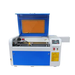 Mesin ukir laser non-logam mini 100w, dengan pendingin air 4060 pemotong laser kulit kayu akrilik kualitas tinggi
