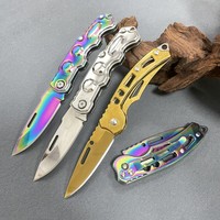 Couteau pliant de poche EDC miniature portable de polissage en gros, lame parfaite et tranchante, camping, survie en plein air, couteaux à fermoir