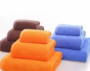 factory price wholesale cotton towel fabric solid color hotel towel