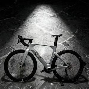 Vélo de route aérodynamique en fibre de carbone 100% taïwanaise de qualité supérieure, fabriqué directement par KOZO, avec freins à disque hydrauliques, léger, pour la course, OEM WHL5080-KOZO1-Alum - Product Image 6