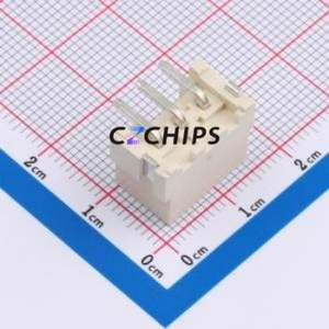 WAFER-VH396L-3A Wire-to-Board Pin Header SMD,P=3.96mm Connector 1x3P 3.96mm Vertical Mount VH - Product Image 2