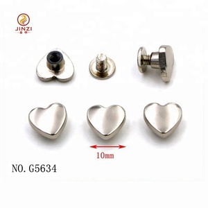 Bán Sỉ Đinh Tán Và Đinh Tán Thời Trang Đinh Tán Hình Trái Tim 10Mm Có Ốc Vít - Product Image 1