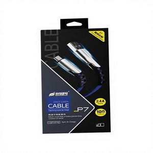 Boîte d'emballage personnalisée de luxe recyclable noire mate gaufrée pour écouteurs, <span class=keywords><strong>en</strong></span> <span class=keywords><strong>carton</strong></span> rigide, pour casque filaire, cadeau de marque premium, appareil photo - Product Image 3