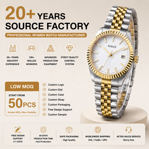 Montre en acier pour femmes avec logo personnalisé, fabricant de montres de luxe pour femmes, montre en acier inoxydable - Product Image 1