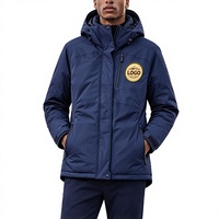 Vestes matelassées personnalisées avec logo, manteau matelassé d'hiver pour hommes, veste matelassée de haute qualité en coton rembourré