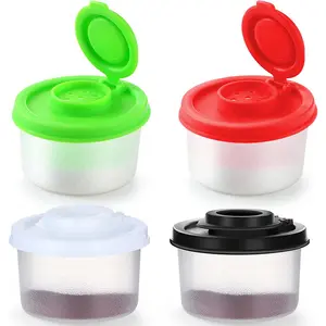 Kitchen Accessories Cooking Utensils Small Salt And Pepper 3oz Round Plastic Spice Shaker