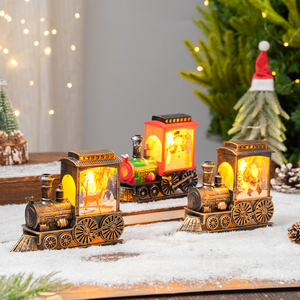 Christmas LED Light Train Locomotive Table Lamp Warm Yellow <strong>Battery</strong> Powered Portable Wireless Control IP33 Rated <strong>1</strong>-Year Warranty - Product Image 4