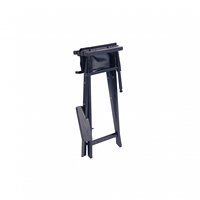 Chaise de maquillage professionnel en bois noir pliable et Portable pour Salon de coiffure
