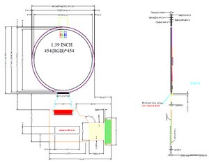 1.39 Inch 454 (Rgb) X454 Full Color Ronde Lcd Aoled Display Voor Smart Horloges - Product Image 5