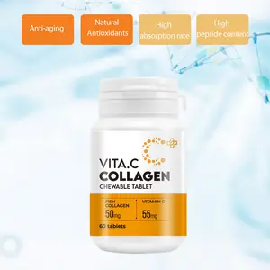 Comprimés de collagène anti-oxydant naturel beauté Snkincare comprimés de collagène de vitamine C pour la peau