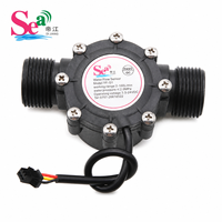 Débitmètre à effet Hall en nylon pour eau, 2-100 LPM, DN25, sortie impulsionnelle, pour pompe de piscine, personnalisable OEM