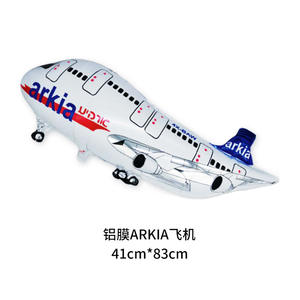 Ballons en aluminium de décoration de fête d'enfants d'avion de fête de dessin animé - Product Image 5