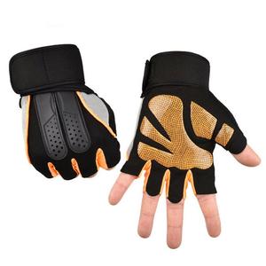 Guantes Transpirables Antideslizantes para Levantamiento de Pesas, Unisex, Medios Dedos, Piel de Cabra, Tamaños y Colores Personalizables para Gimnasio y Deportes - Product Image 1