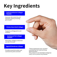 Capsules de protéines multi-collagène en marque privée OEM pour adultes, soutien de la peau, des cheveux, des ongles et des articulations, 1500 mg, 150 unités