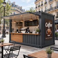 Mini-bar conteneurisé pop-up de 10 pieds avec machine à crème glacée – Kiosque portable pour café