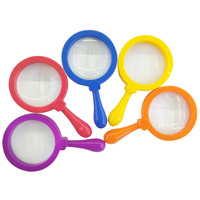 Handheld 90mm Plastic Magnifying Glass for Kids for Reading