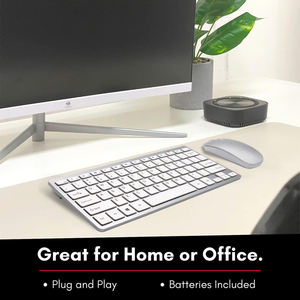 Slient Ergonomic Slim 2.4G <b>USB</b> Cordless <b>Mouse</b> Keyboard Combo Wireless Computer Keyboard and <b>Mouse</b> Combos for Windows Laptop Imac - Product Image 3