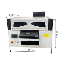 Impresora UV Plana A3 A4 con Cabezal de Impresión XP600, Máquina de Impresión Automática para Carcasas de Teléfono, Vidrio y Metal con Tinta Blanca y Barniz
