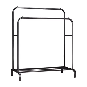 מחיר סיטונאי בגדים מתלה מתקפל מקורה מוטות מקבילים מעיל מתלה מודרני חדר שינה העליון נעלי איכות אחסון ברזל מתלה - Product Image 5