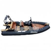 6m Kabinli Lüks Moda 20ft Orca Hypalon Şişme Alüminyum Gövdeli Rib Tekne Alüminyum Rib 580 Tekne Motorlu