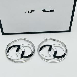 <span class=keywords><strong>Orecchini</strong></span> a Cerchio in Acciaio Inossidabile Placcato Oro Stile Retrò Europeo Americano di Tendenza, Design Geometrico Ispirato ai Grandi Nomi, Stile Buddista - Vendita Calda - Product Image 3