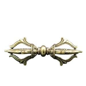 Ornement Vajra en laiton à fixer au mur, design traditionnel, décoration d'intérieur, pièce unique - Product Image 5