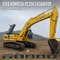 Vente Flash : Excavatrice sur chenilles Komatsu 350 d'occasion, 35 tonnes, système hydraulique complet, bon état, livraison rapide, expédition mondiale