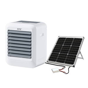 Ventilatore di Raffreddamento Evaporativo Portatile Mini Silenzioso Ricaricabile AC DC Solare per Interni - Product Image 1