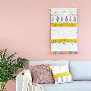 Commercio all'ingrosso della boemia camera da letto soggiorno camera dei bambini a casa decorazione della parete <span class=keywords><strong>di</strong></span> arte hanging custom boho tiro trapuntato tessuto <span class=keywords><strong>di</strong></span> <span class=keywords><strong>cotone</strong></span> tappeto arazzo - Product Image 6