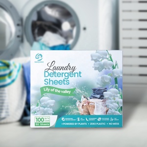 Détergent à lessive concentré super dosable respectueux de l'environnement, bandes de détergent à lessive, feuilles de détergent à lessive, fabricants de produits végétaux - Product Image 2