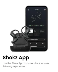 Para SHOKZ OpenFit True Wireless para auriculares Bluetooth Ganchos para la oreja abiertos con indicador de batería LED Resistente al sudor y rápido - Product Image 5