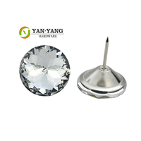 Yanyang vente 20mm acrylique diamant gemmes verre canapé bouton cristal boutons meubles d'ameublement