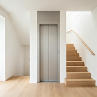 Ascenseur résidentiel avec rail de guidage anti-poussière pour maisons et villas de luxe à Dubaï avec sol en marbre