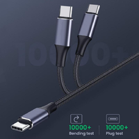 Câble USB C vers Type C PD 100W 20V 5A QC3.0 Charge rapide 4.0 Câble de charge rapide pour iPhone Samsung Ordinateur portable Câble USB C