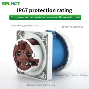Mới IP44 <span class=keywords><strong>IP67</strong></span> công nghiệp cắm và ổ cắm kết nối <span class=keywords><strong>16A</strong></span> 32A 63A 125A 3pin 4pin 5pin chống cháy nổ cho 3 hoặc 4 cửa hàng - Product Image 2