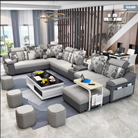 Ventes Flash Ensemble Canapé Sectionnel Meubles de Salon Design Style Nordique Canapé d'Angle pour Maisons Hôtels Villas