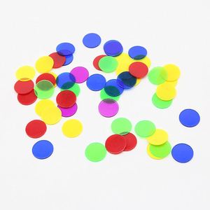 Jetons de poker personnalisés multicolores de 15 mm, en plastique vierge, pour jeux de Mahjong, jetons de jeu, jetons de poker Texas Hold'em - Product Image 3