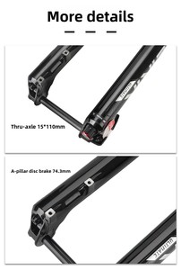 <span class=keywords><strong>Fourche</strong></span> avant de vélo de montagne électronique sans fil SRAM <span class=keywords><strong>Rockshox</strong></span> LYRIK Ultimate AXS Flight Attendant 29er 150 mm de débattement Boost 110 mm - Product Image 2