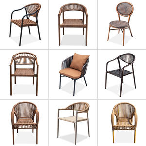 <span class=keywords><strong>Fauteuil</strong></span> <span class=keywords><strong>blanc</strong></span> de meubles en aluminium de patio de jardin extérieur moderne avec la couverture de corde - Product Image 5