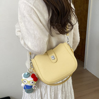 Sac Seau en PU Haut de Gamme à Motif Litchi avec Deux Fermetures Éclair, Tendance Urbaine Femme 2026, Nouvelle Mode, Vente Chaude, Sac à Bandoulière Luxe Léger