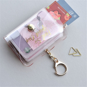 Portatarjetas de estilo coreano, tarjetero transparente, porta documentos, tarjetero interior, regalo promocional. - Product Image 3