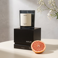 AIKUN Boîte cadeau élégante, marque privée, bougie aromathérapeutique, décoration d'intérieur, cadeau de mariage, bougie parfumée en cire de soja