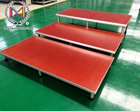 Scène modulaire en aluminium certifiée CE 2x1m, capacité élevée 1000kg, pour concerts et expositions, installation rapide