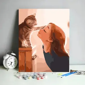 Home Arts-pintura en lienzo por números para decoración de pared, lienzo de Arte Moderno hecho a mano