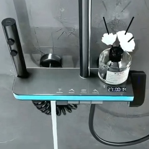 कारखाने की गर्म बिक्री वाली दीवार घुड़सवार पियानो शॉवर सिस्टम के साथ बारिश और जेट स्प्रे पैटर्न के साथ सेट सेट किया गया - Product Image 2