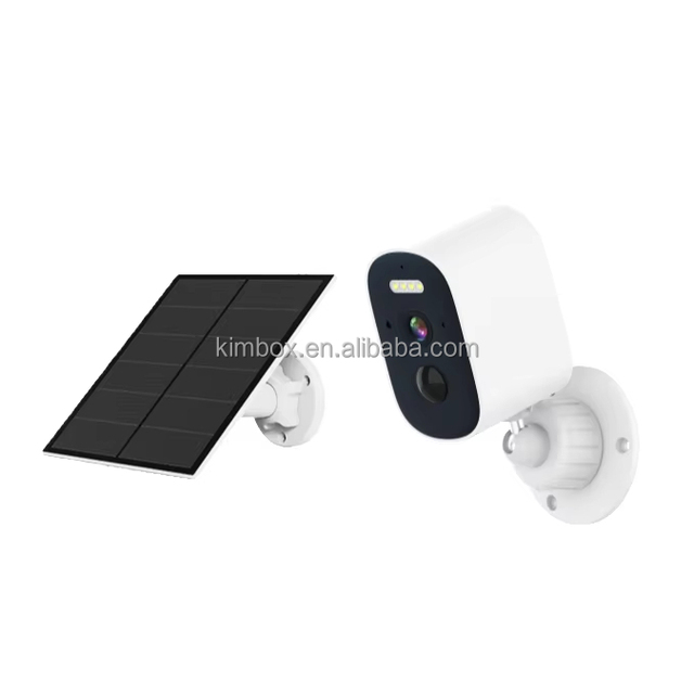 AOV WiFi Solar Camera Outdoor Smart Security Camera Compatible with Alexa Google Home 24 Hour Recording Battery Camera with AI