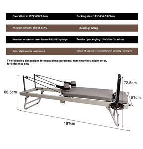 Máquina de Pilates Reformer Grande de Grado Comercial CZFIT para Uso en Estudio y en Casa, Equipo de Pilates Resistente para Entrenamiento de Cuerpo Completo - Product Image 6