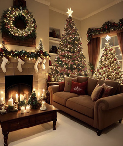 QSLH-SY0005 Produttore all'Ingrosso <span class=keywords><strong>Albero</strong></span> di Natale Artificiale Moderno Bianco Neve Effetto Innevato Pre-Illuminato in PE e PVC da 180cm 210cm 240cm - Product Image 1